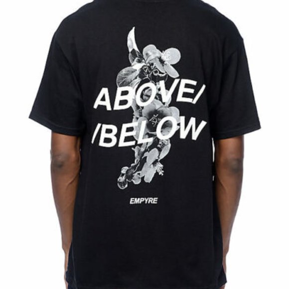 Empyre Mens Above Below Black Tee Shirt New - Picture 5 of 5